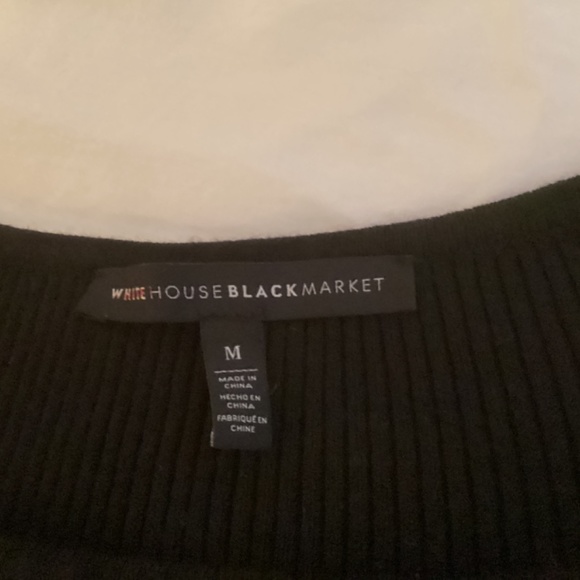 Black Sweater with Polka Dot Cuffs - Picture 3 of 4